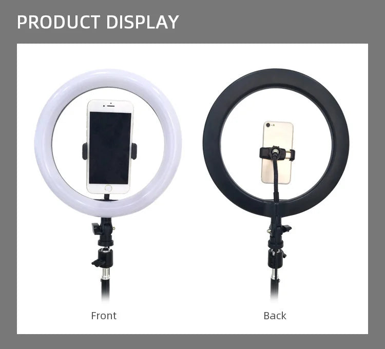 RGB Ring Light Lamp Ring Round With Remote Control For Smartphone Mobile Led Video Light Ring Make Live Photographic Lighting