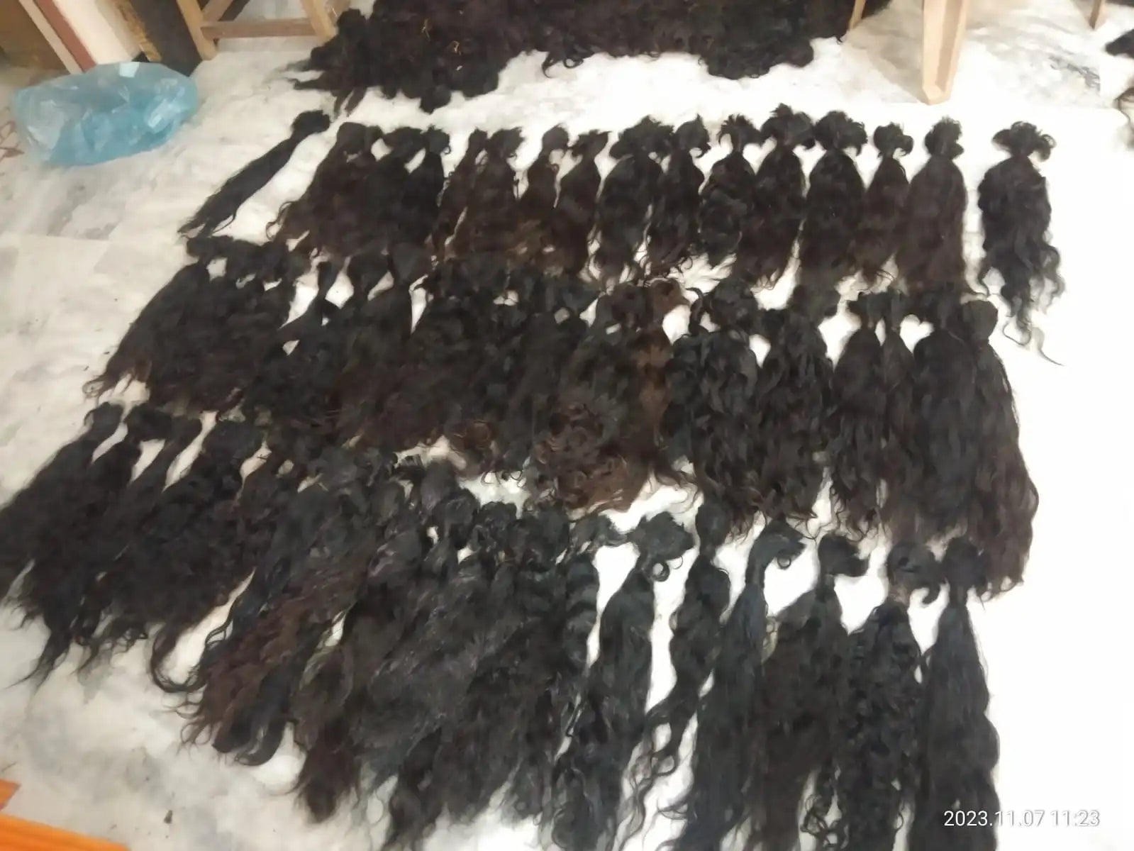 Best Wave Bulk Raw Hair.natural Curly & Wave Bulk Human Hair From India. Only Natural Texture and Natural Color Hair. From India