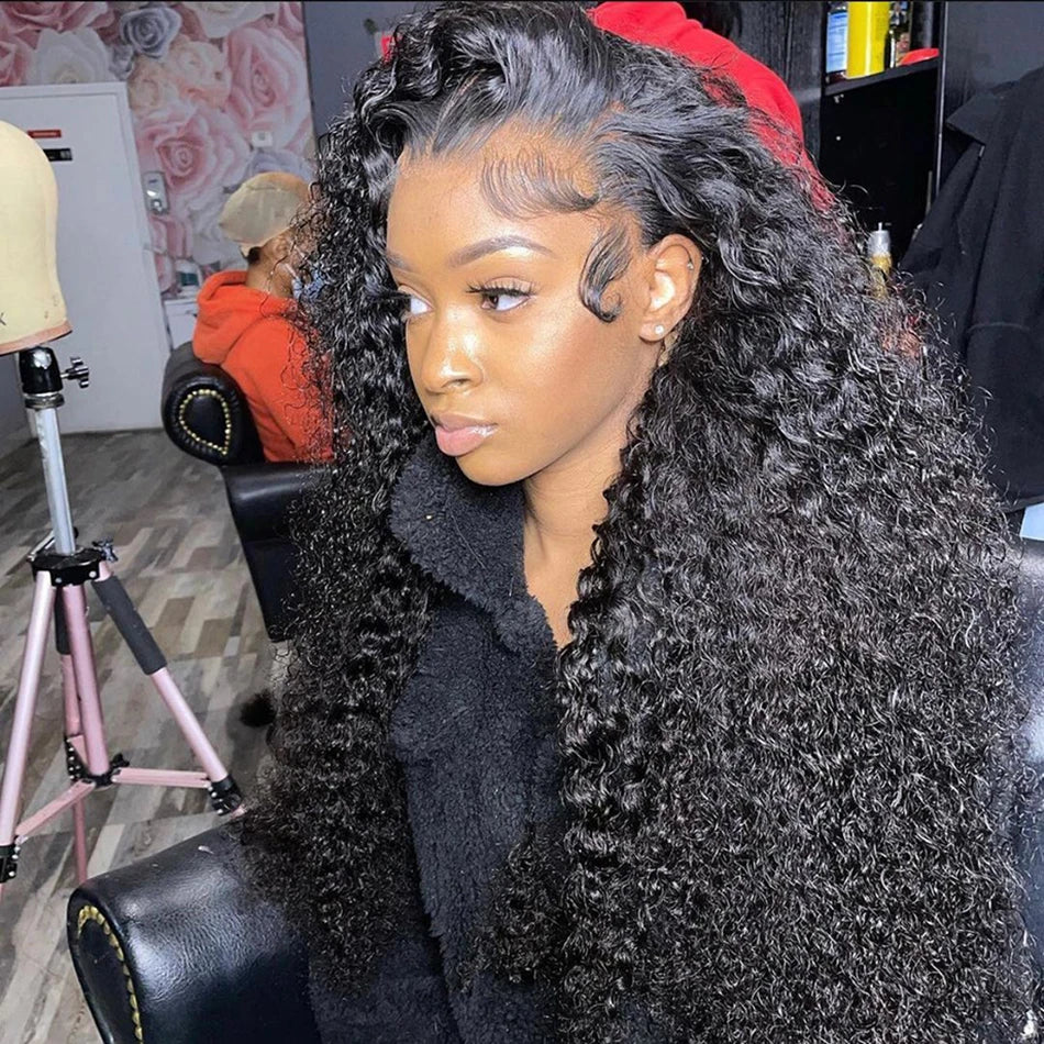 Silkwave 180 Density 30 Inch Curly 13X4 Hd Lace Front Human Hair Wig Brazilian Water Deep Wave 13x6 Lace Frontal Wig For Women