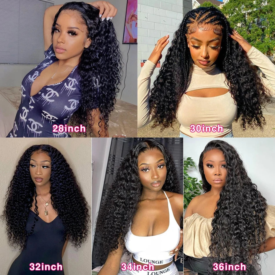 Silkwave 180 Density 30 Inch Curly 13X4 Hd Lace Front Human Hair Wig Brazilian Water Deep Wave 13x6 Lace Frontal Wig For Women
