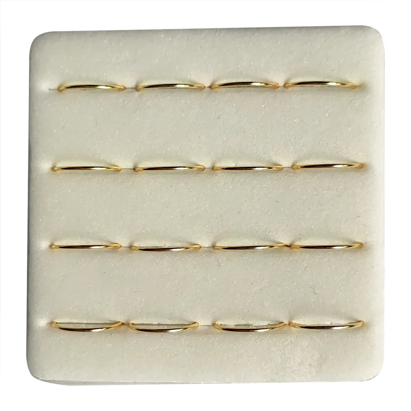 8mm Nose Ring 925 Sterling Silver plain Nose Hoop Piercing 16pcs/pack