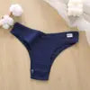 Women's Comfortable Cotton Brazilian Bikini Panties Low-Rise Solid Color Ladies' Underwear Knitted Intimates for Girls