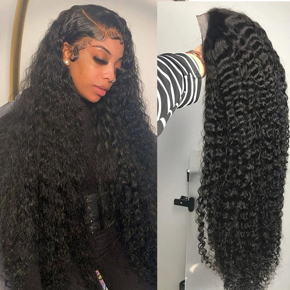 Silkwave 180 Density 30 Inch Curly 13X4 Hd Lace Front Human Hair Wig Brazilian Water Deep Wave 13x6 Lace Frontal Wig For Women