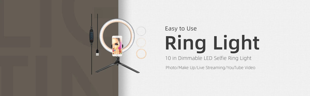 RGB Ring Light Lamp Ring Round With Remote Control For Smartphone Mobile Led Video Light Ring Make Live Photographic Lighting
