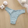 Women's Comfortable Cotton Brazilian Bikini Panties Low-Rise Solid Color Ladies' Underwear Knitted Intimates for Girls