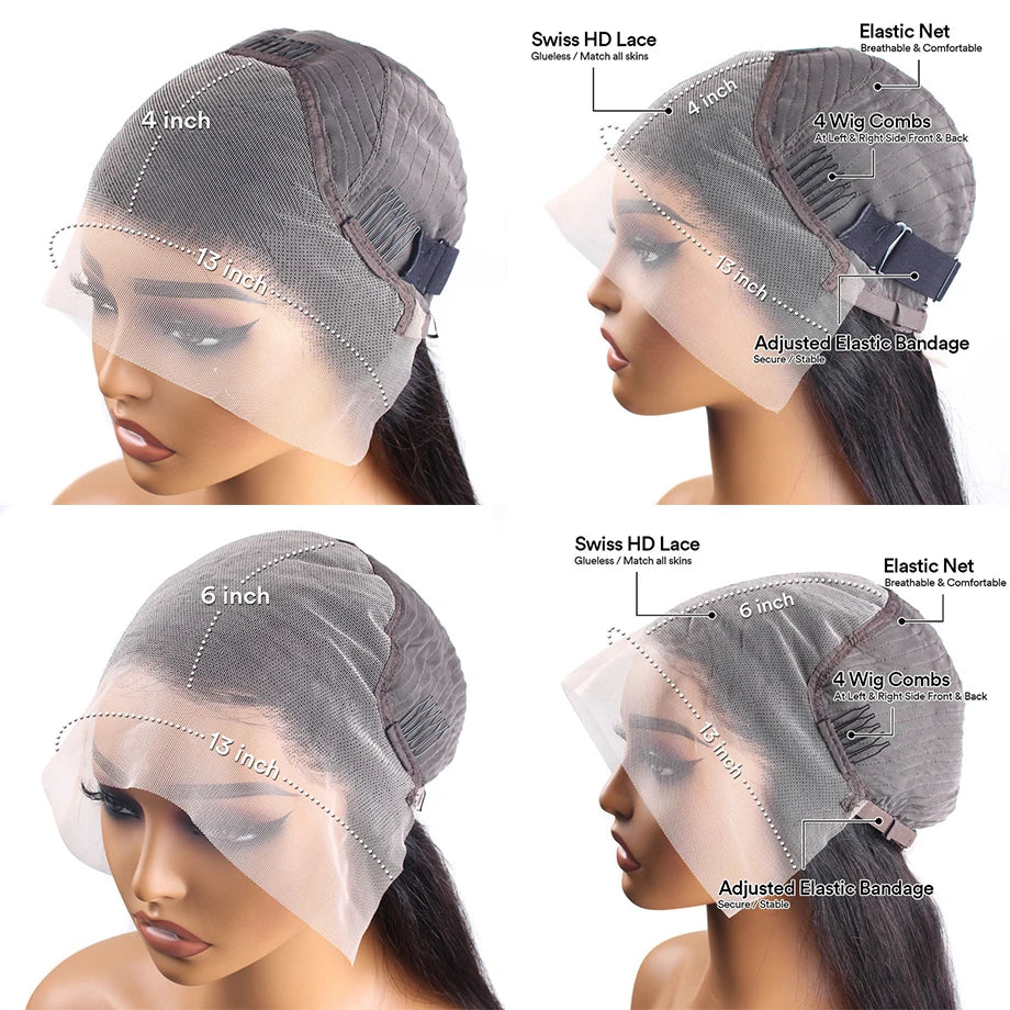 Highlight Brazilian 13x4 lace front colored wig on sale Deep wave 13x6 hd lace frontal curly wigs human hair for women Choice