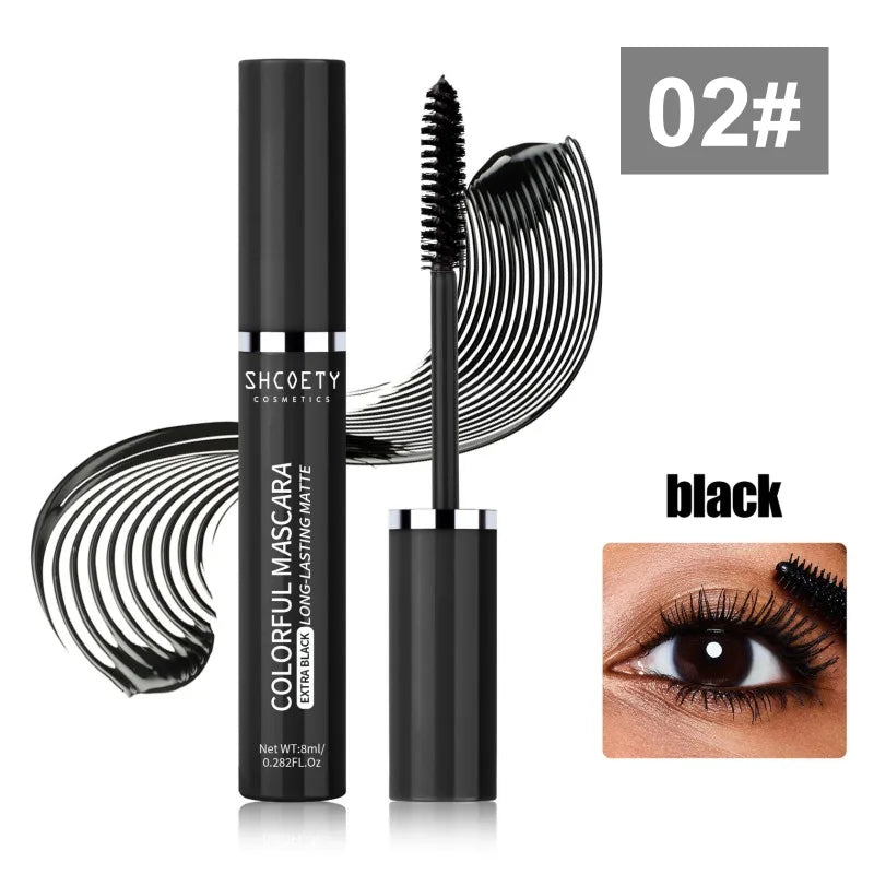 Color Mascara, Waterproof and Non-smudged, Slender and Thick Curly, Christmas Stage Hot Makeup, Eye Cosmetics