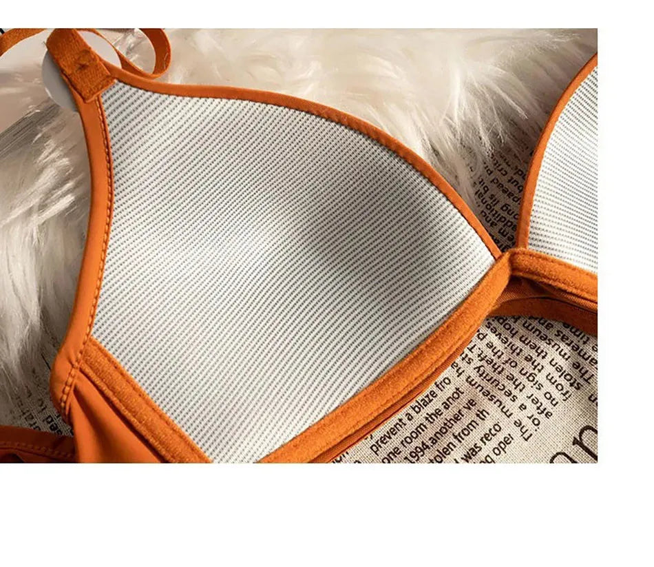 Child Development Period Bra Girls Solid Color Adjustable and Non Removable  Without Steel Ring Bra Girls Bra