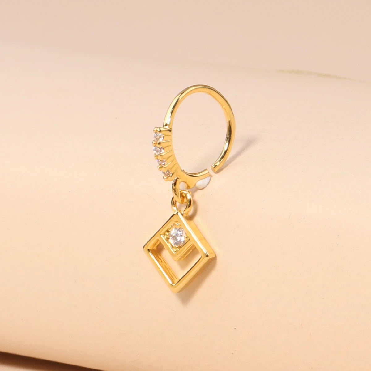 Nose Rings Hoop for Women Men Body Piercing Jewelry Cartilage Earring Nose Dangling CZ Cross Crown Starfish Dangle Nose Ring