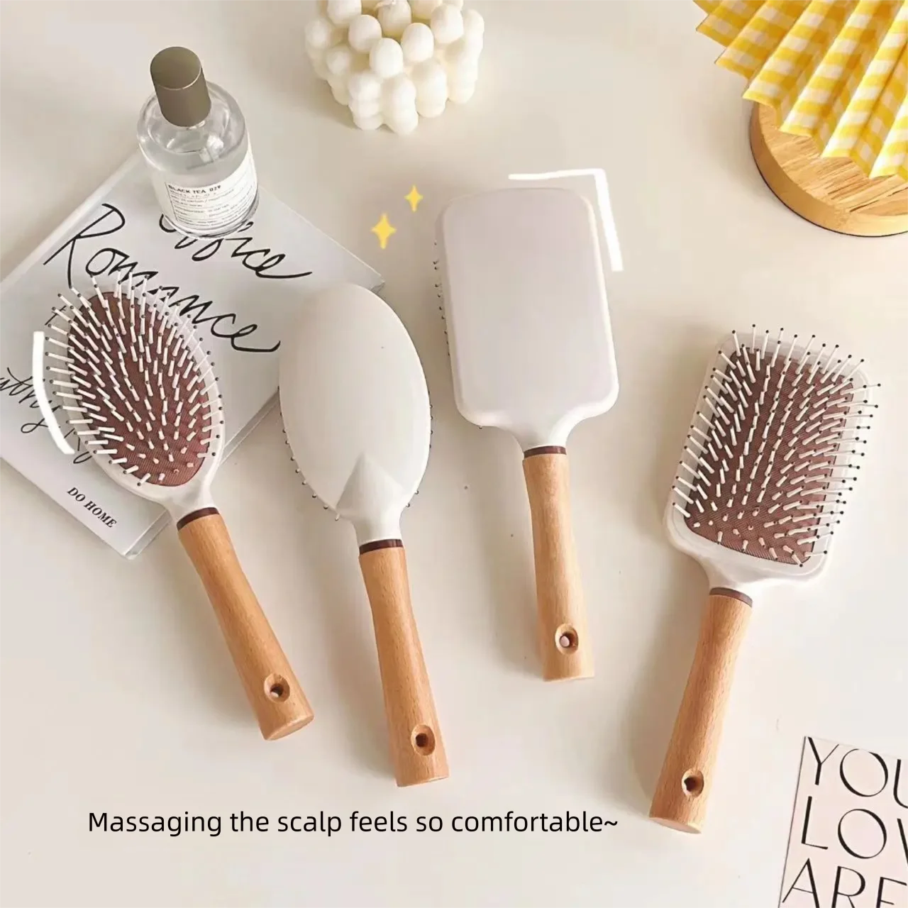 Hair Brush Paddle Hairbrush for Long Short Thick Thin Curly Straight Wavy Dry Hair for Men Women Kids