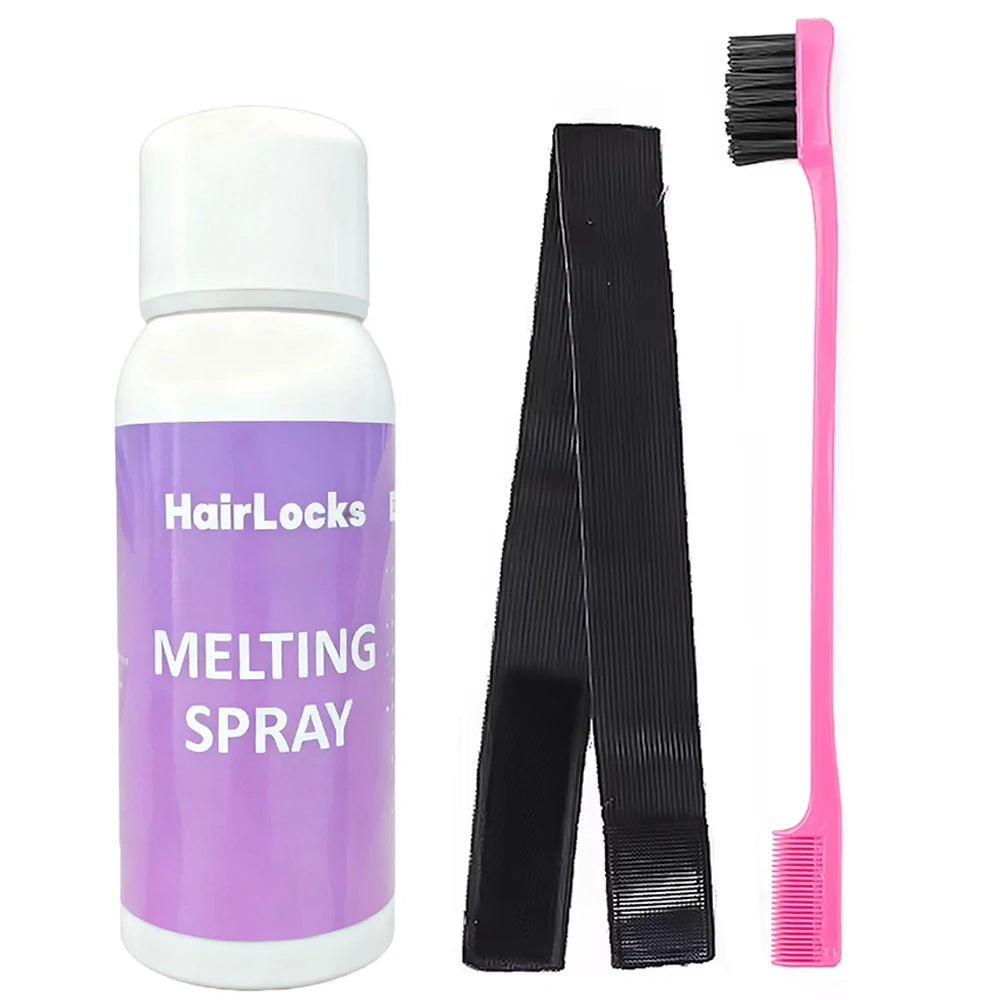 Wig Installation Kit Hair Front Lace Wig Glue 38ml,Wax,Remover 30ml ,band and brush for Lace Front Waterproof Wig glue set