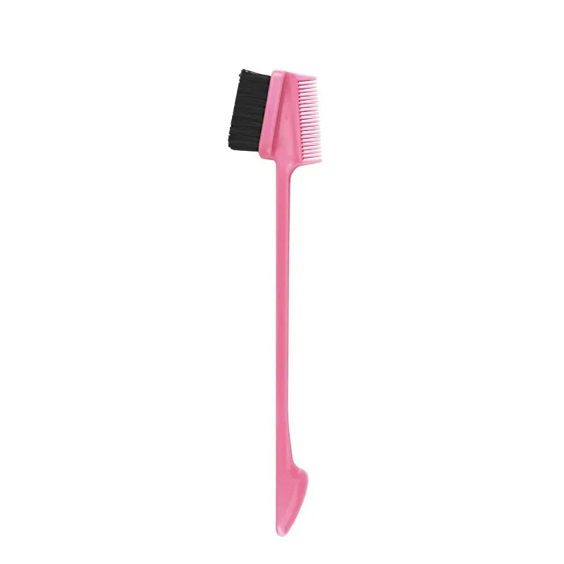 Three-headed Eyebrow Brush Shredded Hair Brush Comb Hair Dye Brushes Hair Care Hair Edge Control Hairdressing Gel Brush Styling
