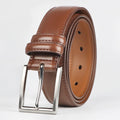 Men's Cowhide Genuine Leather Belt, Classic Casual Belt For Jeans Trousers, Work And Business Gift For Dad And Husband