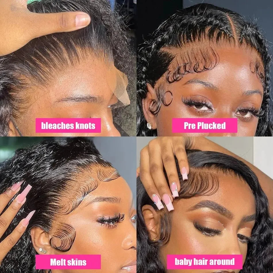 Silkwave 180 Density 30 Inch Curly 13X4 Hd Lace Front Human Hair Wig Brazilian Water Deep Wave 13x6 Lace Frontal Wig For Women