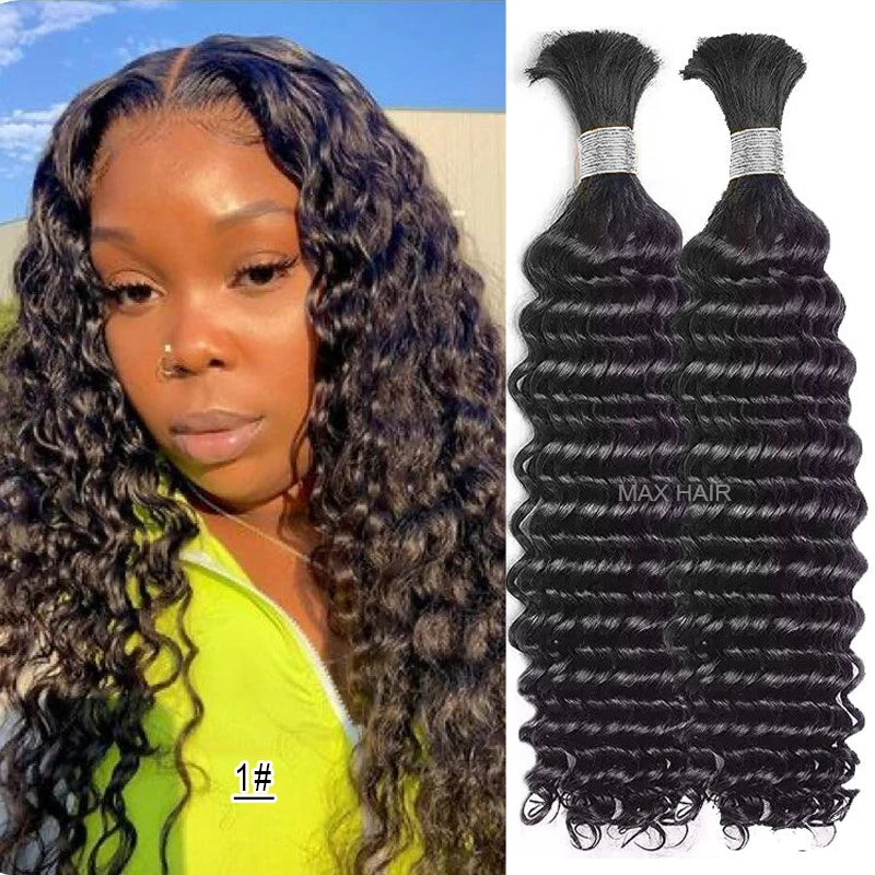 #350 Ginger Orange Human Hair Bulk Curly Hair Bundles For Boho Braids Braiding Hair Extension No Weft cabelo humano indiano