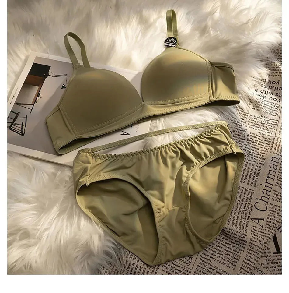 Child Development Period Bra Girls Solid Color Adjustable and Non Removable  Without Steel Ring Bra Girls Bra