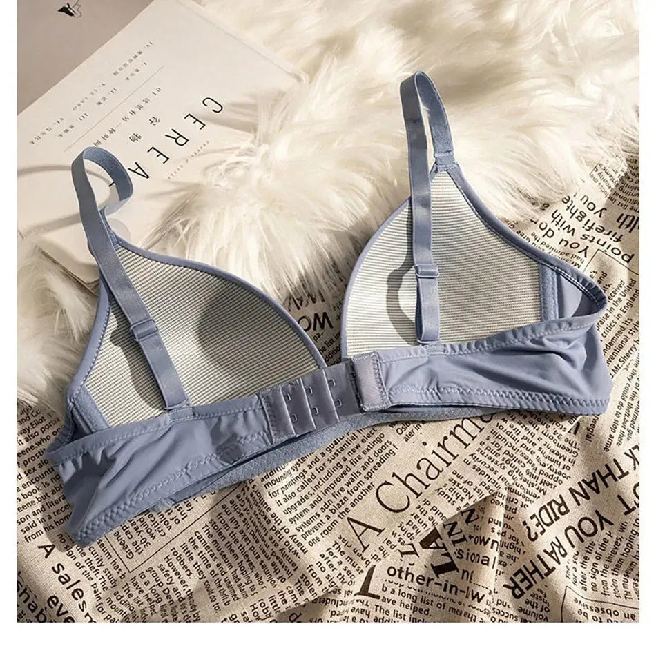 Child Development Period Bra Girls Solid Color Adjustable and Non Removable  Without Steel Ring Bra Girls Bra