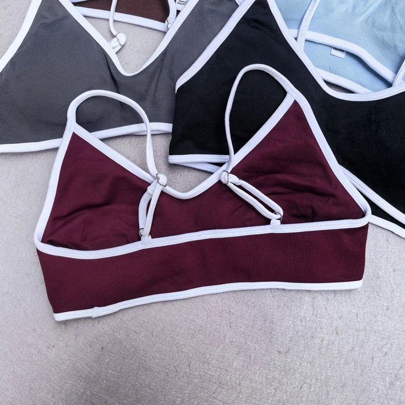 Fitness Legging Set Seamless Yoga Set Women Sportswear Scrunch Bum Gym Leggings Strappy Sports Bra 2 Piece Workout Clothes