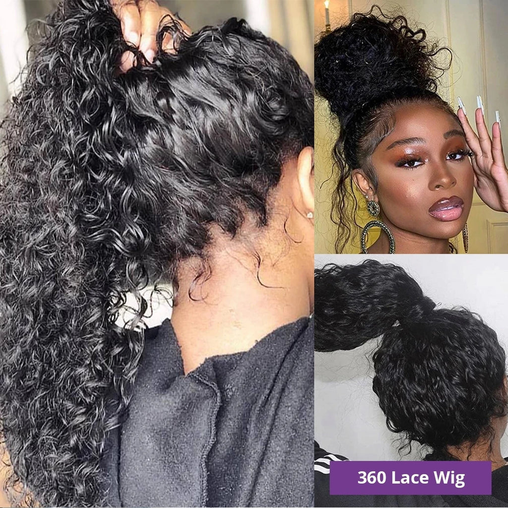 Silkwave 180 Density 30 Inch Curly 13X4 Hd Lace Front Human Hair Wig Brazilian Water Deep Wave 13x6 Lace Frontal Wig For Women