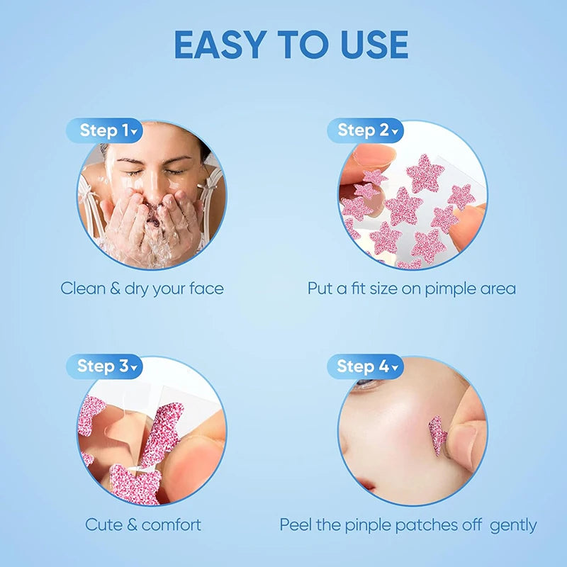 156/276Pcs Pimple Patch Sticker Waterproof Treat Pimple Remover Tool Facial Mask Skin Care Hidden Pimple