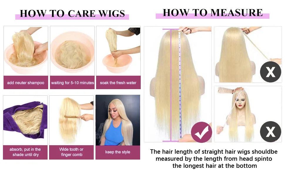 220 Density 30 Inch Straight Blonde 613 Hd Lace Frontal Wig 13x6 Brazilian Colored For Women 13x4 Lace Front Wig Human Hair Wigs