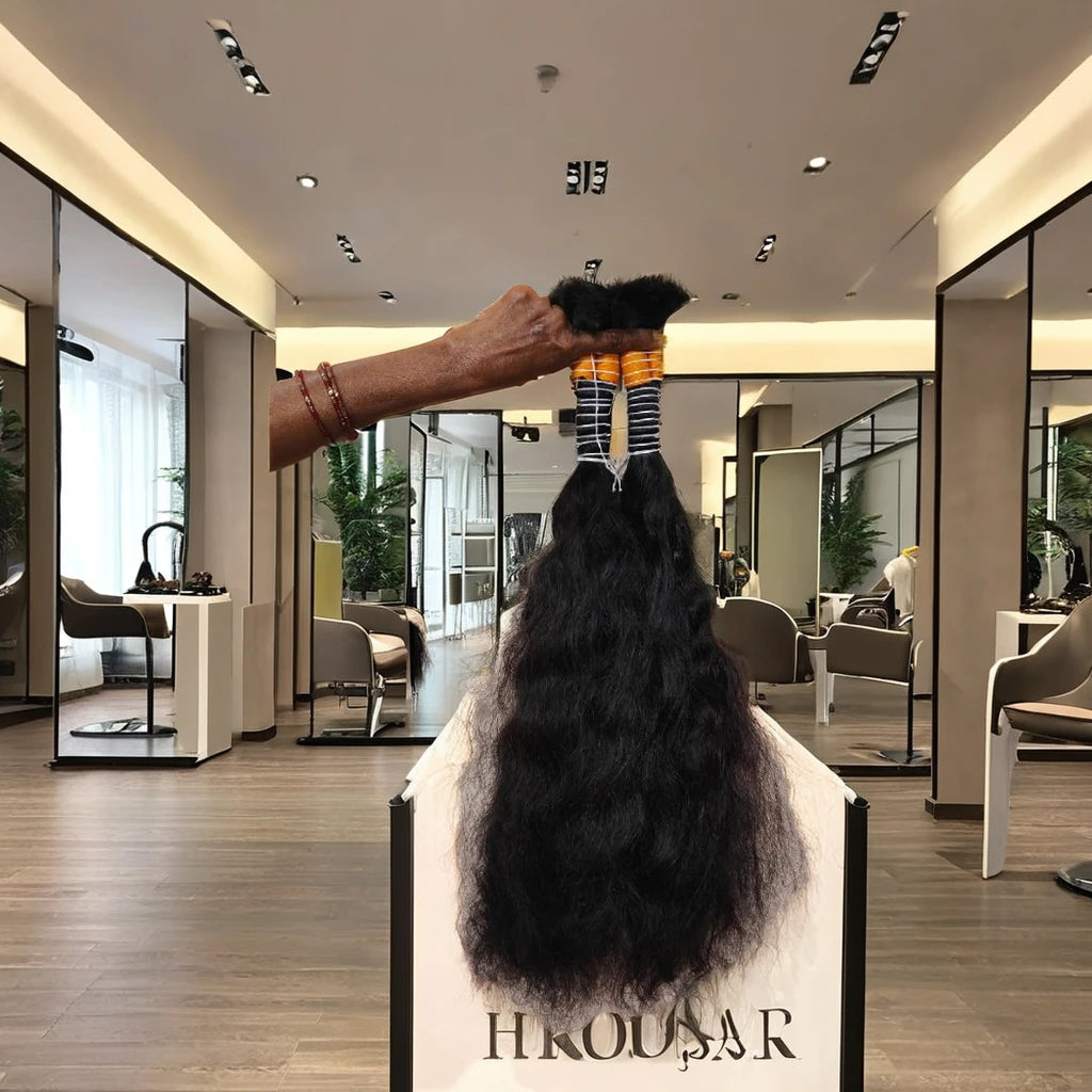 Best Wave Bulk Raw Hair.natural Curly & Wave Bulk Human Hair From India. Only Natural Texture and Natural Color Hair. From India