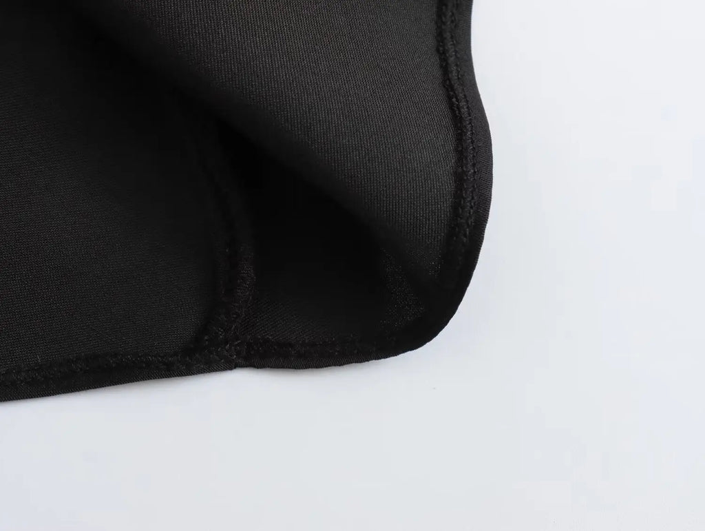 KONDALA Sexy Black Satin Bow Tie Shirts Women Long Sleeve V Neck Slim Blouses Fashion 2025 Autumn Elegant Silky Tops