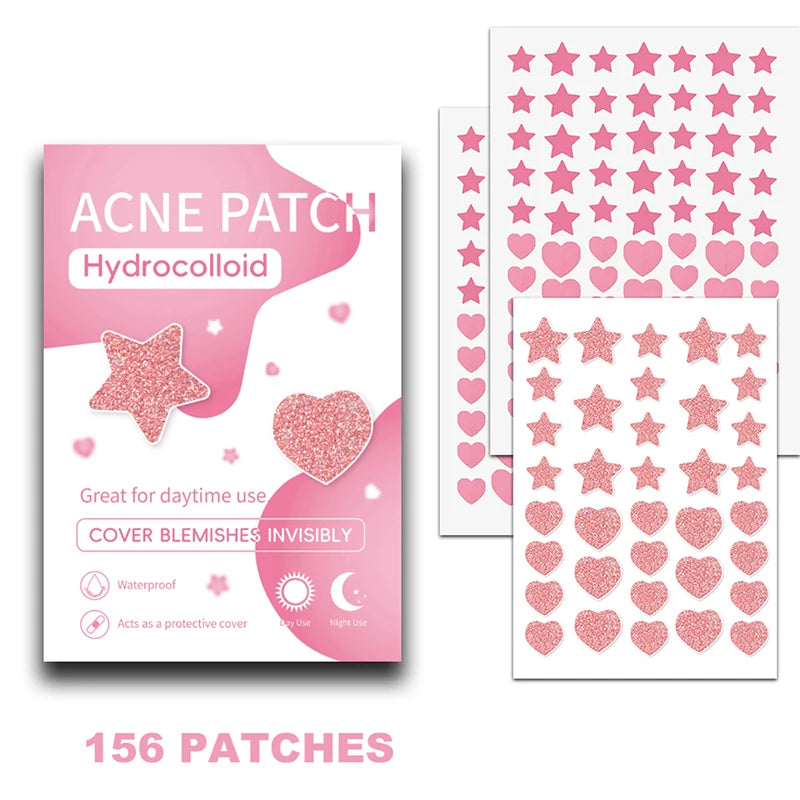 156/276Pcs Pimple Patch Sticker Waterproof Treat Pimple Remover Tool Facial Mask Skin Care Hidden Pimple