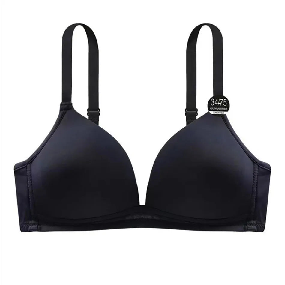 Child Development Period Bra Girls Solid Color Adjustable and Non Removable  Without Steel Ring Bra Girls Bra