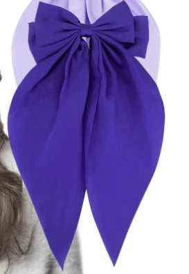 Hair Bows for Women, Big Bow Hair Clips for Girls, Silky Satin Hair Bows Clips Oversized Long Tail, Large Hair Barrettes Cute Ae