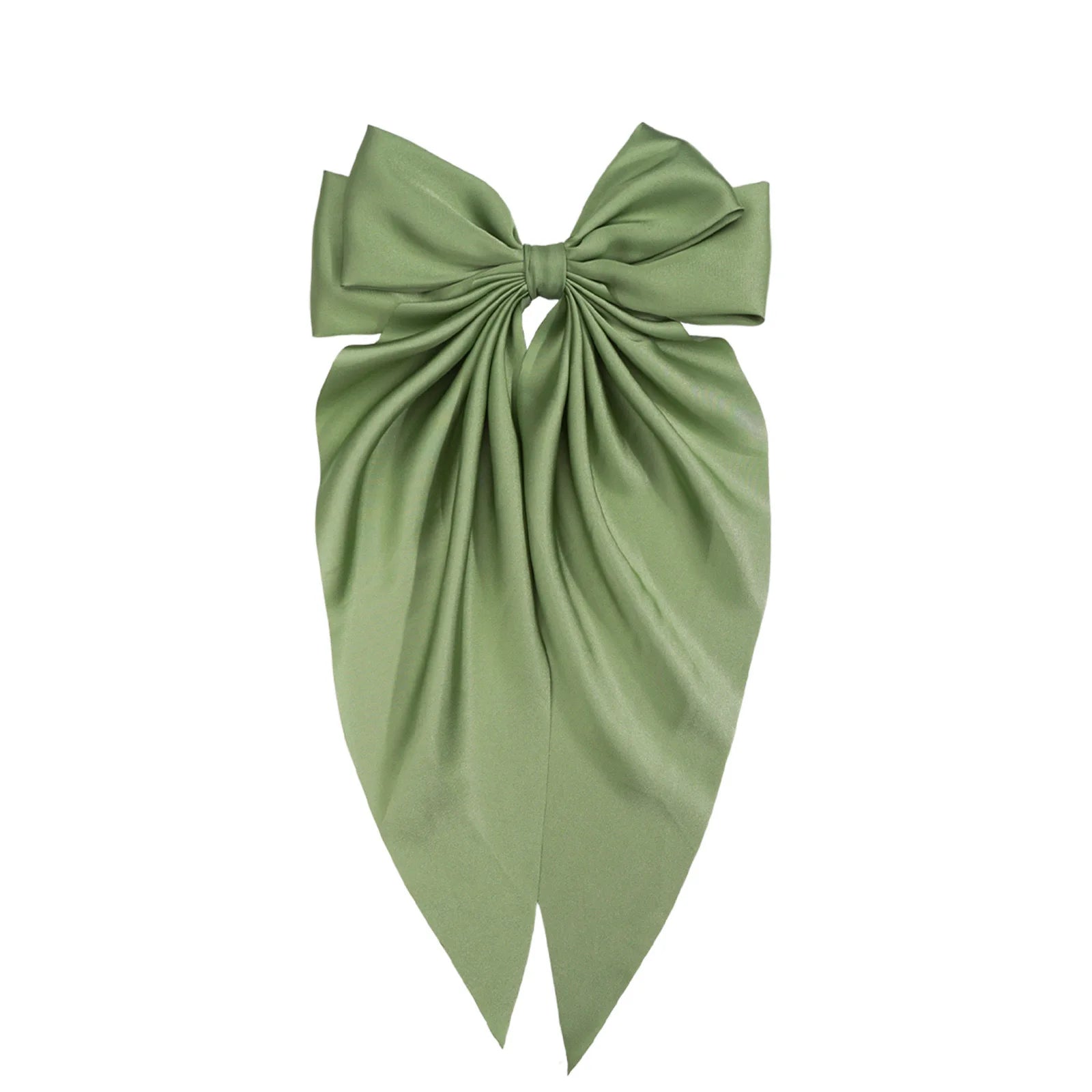Hair Bows for Women, Big Bow Hair Clips for Girls, Silky Satin Hair Bows Clips Oversized Long Tail, Large Hair Barrettes Cute Ae