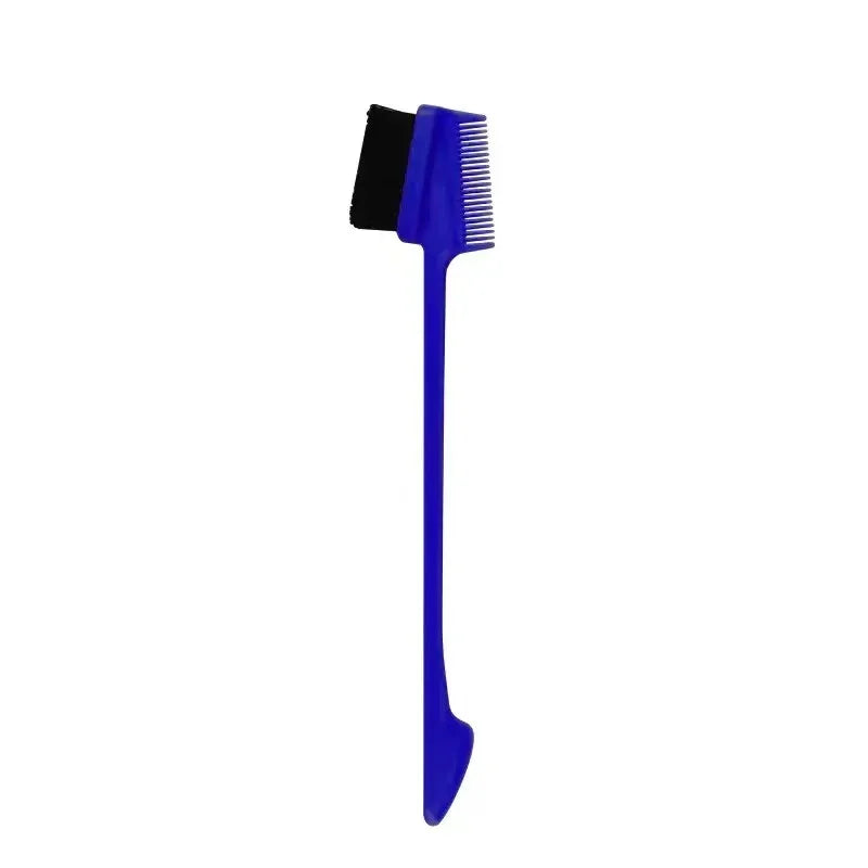 Three-headed Eyebrow Brush Shredded Hair Brush Comb Hair Dye Brushes Hair Care Hair Edge Control Hairdressing Gel Brush Styling