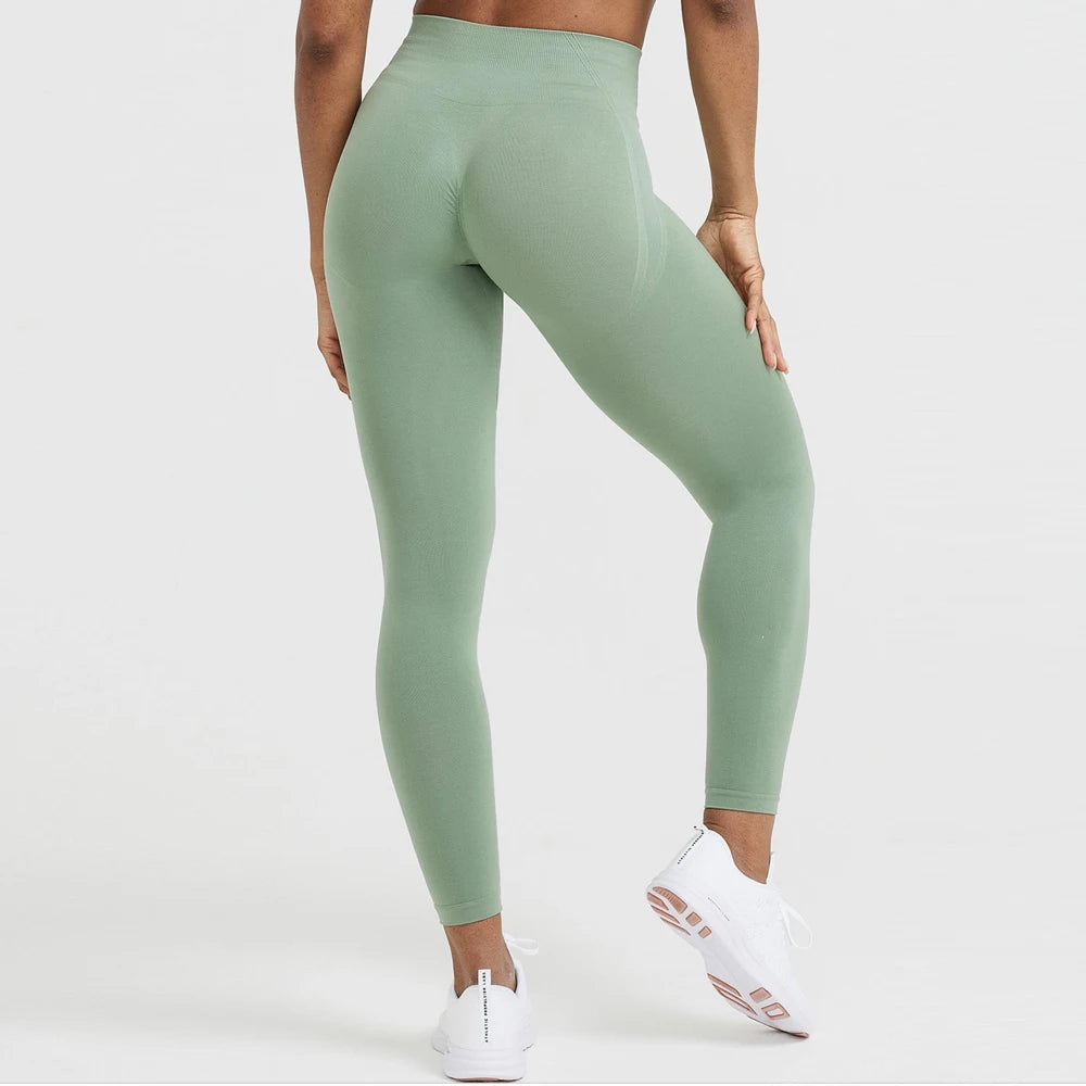 Effortless Seamless Leggings Women Scrunch Butt Gym Leggings High Waist Yoga Pants Sports Leggings Booty Fitness Workout Tights