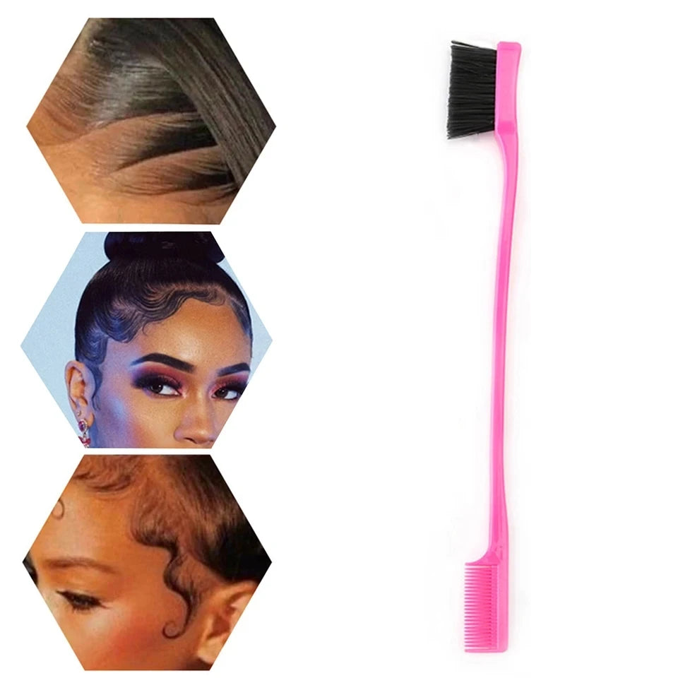 1PCS/5PCS Double-Sided Hair Edge Control Brushes-Multifunctional, Hair Brush for Smooth Styling, Eyebrow & Hair Care Tools