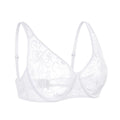 Bras For Women Plus Size Lace Mesh BH Tops Underwire Embroidery See Through Sexy Underwear Lingerie Brassiere A B C D DD Cup