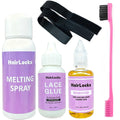 Wig Installation Kit Hair Front Lace Wig Glue 38ml,Wax,Remover 30ml ,band and brush for Lace Front Waterproof Wig glue set
