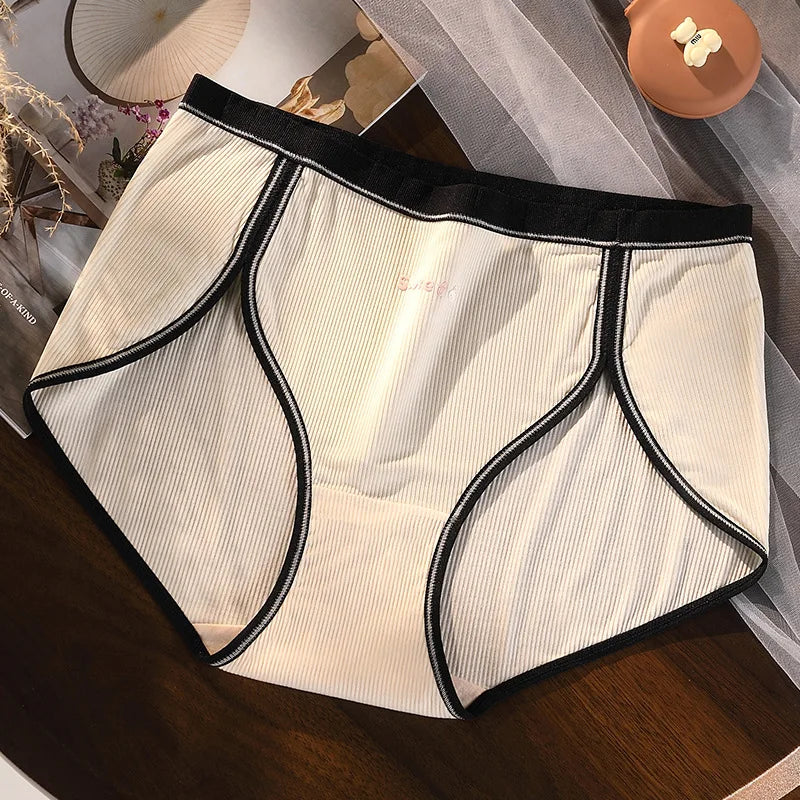 Panties For Women Cotton High Waist Summer Breathable Ladies Big Size Underwear Sweet Letters Female Underpants Sexy Lingerie