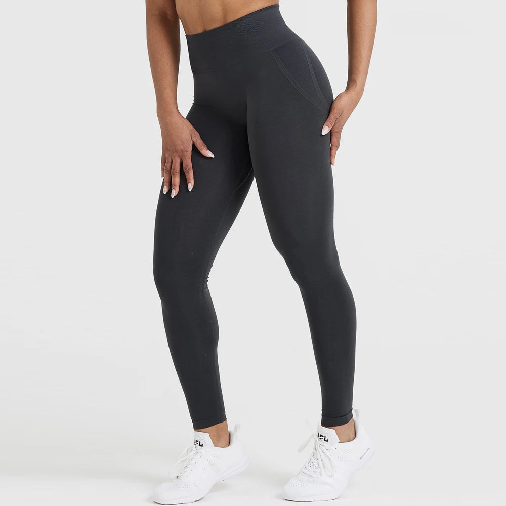 Effortless Seamless Leggings Women Scrunch Butt Gym Leggings High Waist Yoga Pants Sports Leggings Booty Fitness Workout Tights