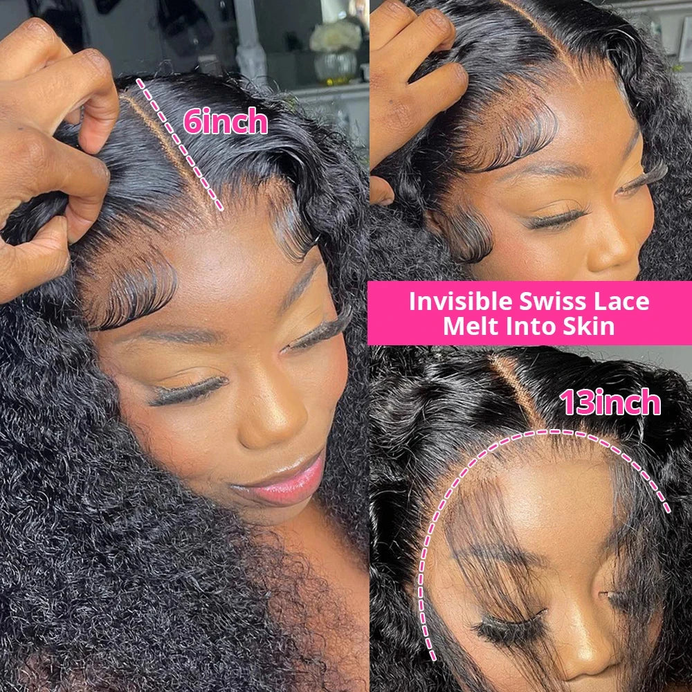 Silkwave 180 Density 30 Inch Curly 13X4 Hd Lace Front Human Hair Wig Brazilian Water Deep Wave 13x6 Lace Frontal Wig For Women
