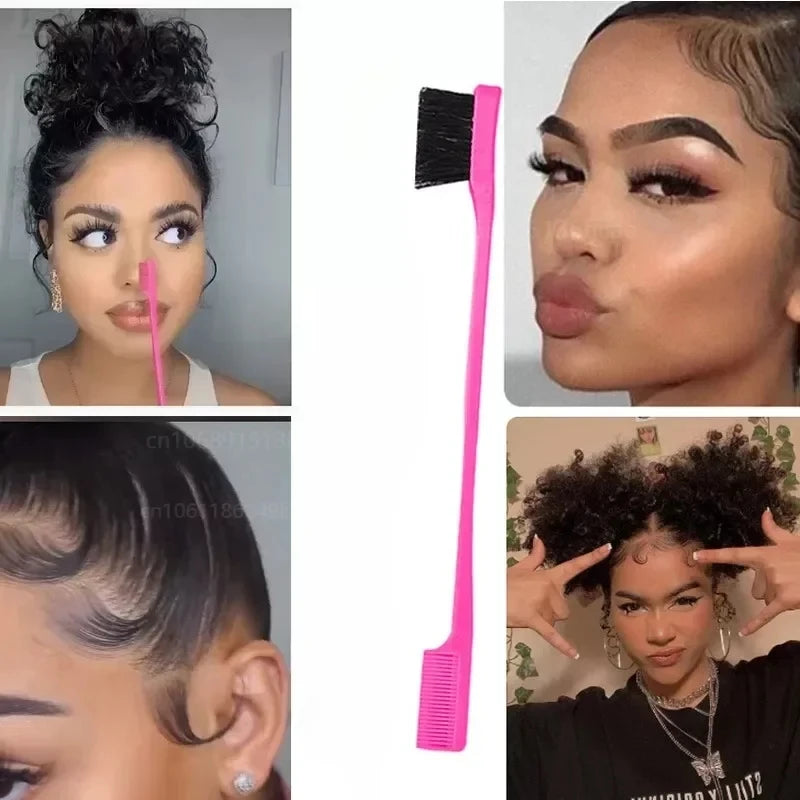 1PCS/5PCS Double-Sided Hair Edge Control Brushes-Multifunctional, Hair Brush for Smooth Styling, Eyebrow & Hair Care Tools