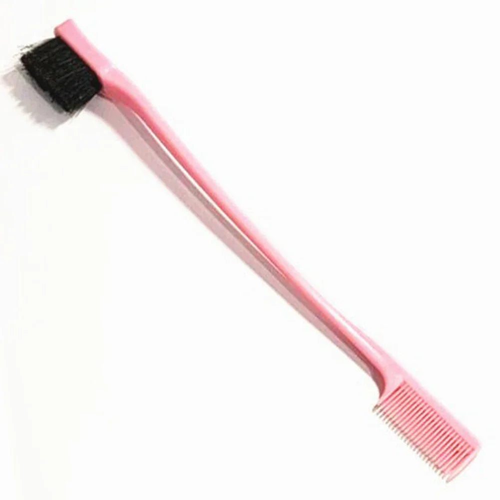 Three-headed Eyebrow Brush Shredded Hair Brush Comb Hair Dye Brushes Hair Care Hair Edge Control Hairdressing Gel Brush Styling