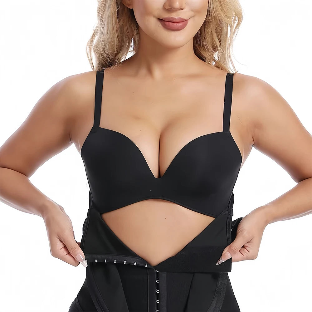 Waist Trainer for Women Tummy Control Workout Waist Cincher Corset Shapewear Postpartum Body Shaper with Zipper Hook