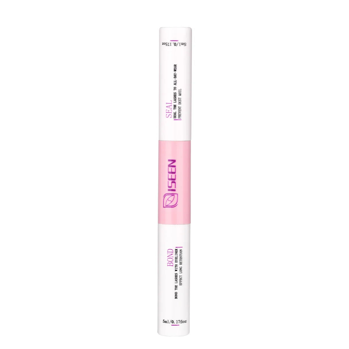 Lash Bond and Seal Waterproof 2 in 1 Eyelash Glue for Eyelash Clusters Adhesive Black Long-Lasting (5ml+5ml)