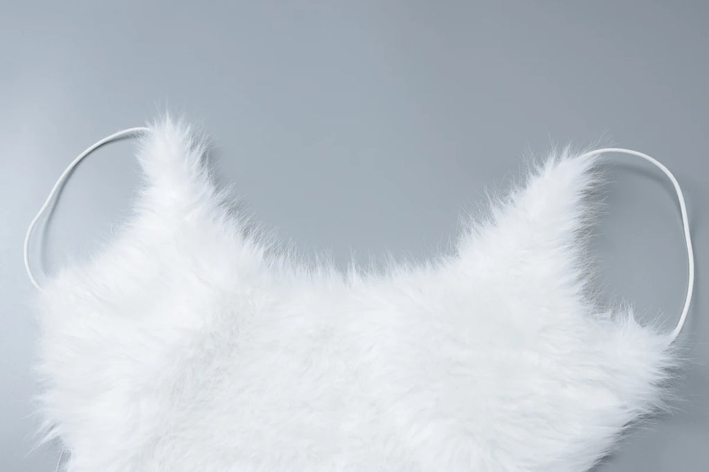 Hugcitar 2025 White Furry Slips Backless Zip Up Sexy Slim Mini Dress Fall Winter Women Fashion Clothes Birthday Party Festival