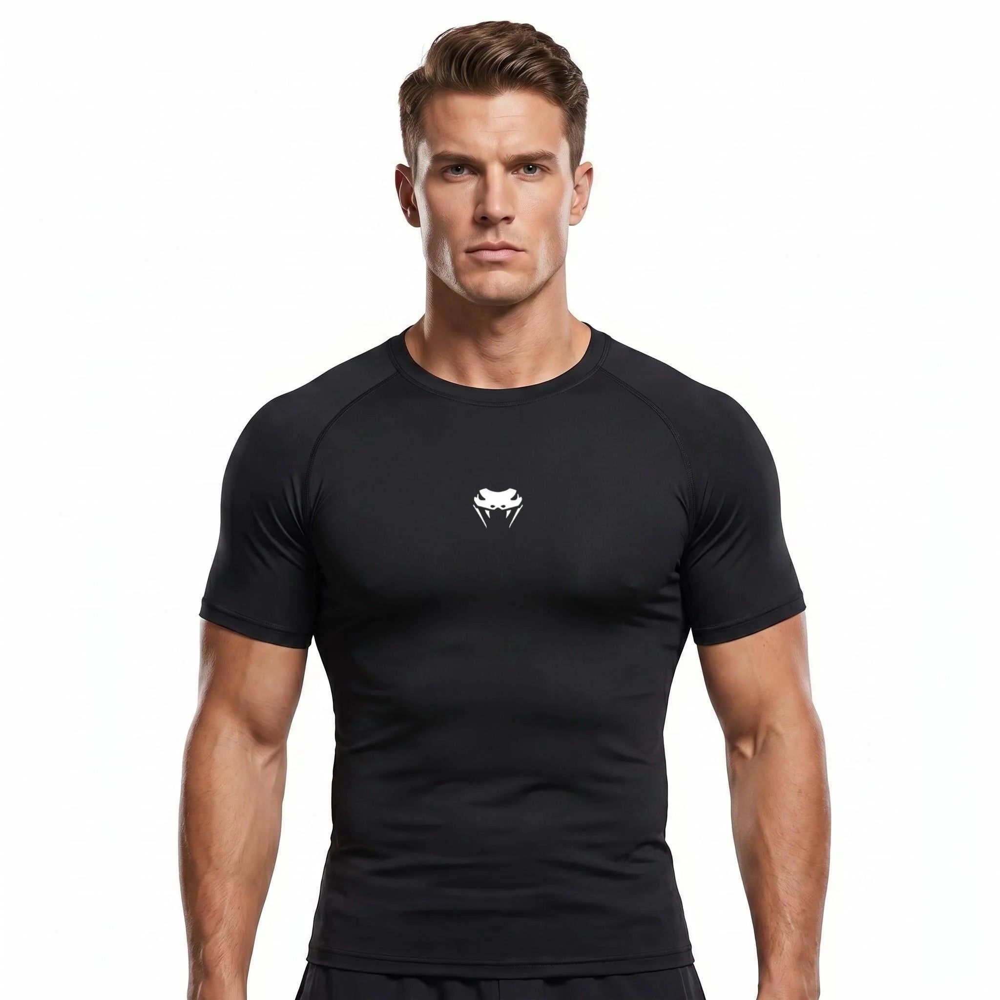 Men's fitness clothes, short sleeves, tight fitting T-shirts, quick drying sportswear, training clothes