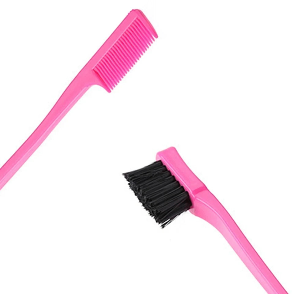 1PCS/5PCS Double-Sided Hair Edge Control Brushes-Multifunctional, Hair Brush for Smooth Styling, Eyebrow & Hair Care Tools