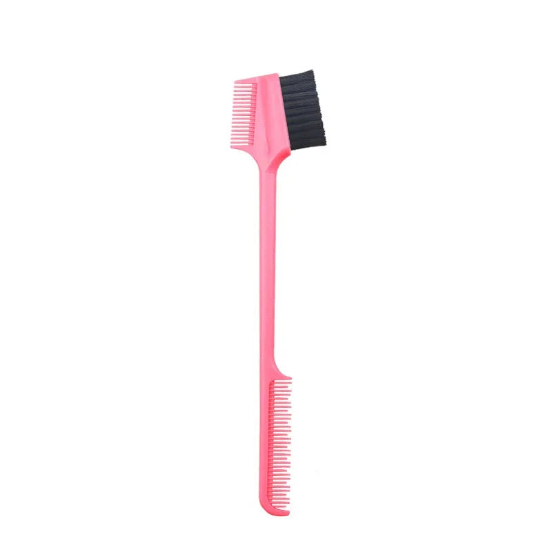 Three-headed Eyebrow Brush Shredded Hair Brush Comb Hair Dye Brushes Hair Care Hair Edge Control Hairdressing Gel Brush Styling
