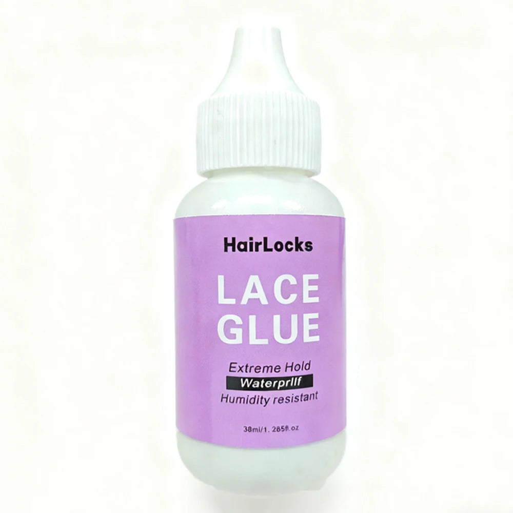 Wig Installation Kit Hair Front Lace Wig Glue 38ml,Wax,Remover 30ml ,band and brush for Lace Front Waterproof Wig glue set
