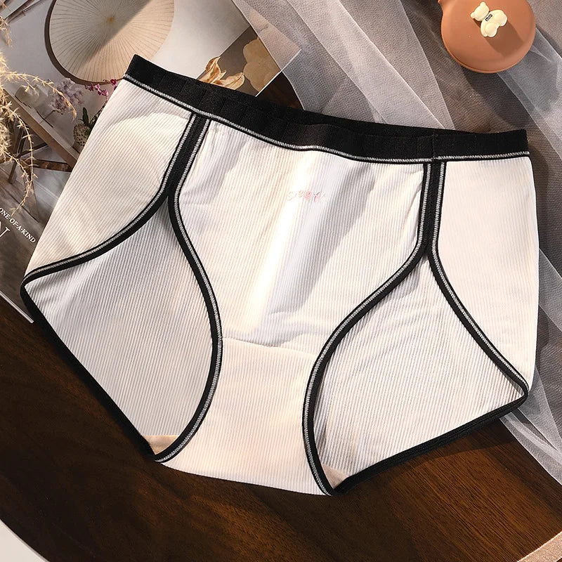 Panties For Women Cotton High Waist Summer Breathable Ladies Big Size Underwear Sweet Letters Female Underpants Sexy Lingerie