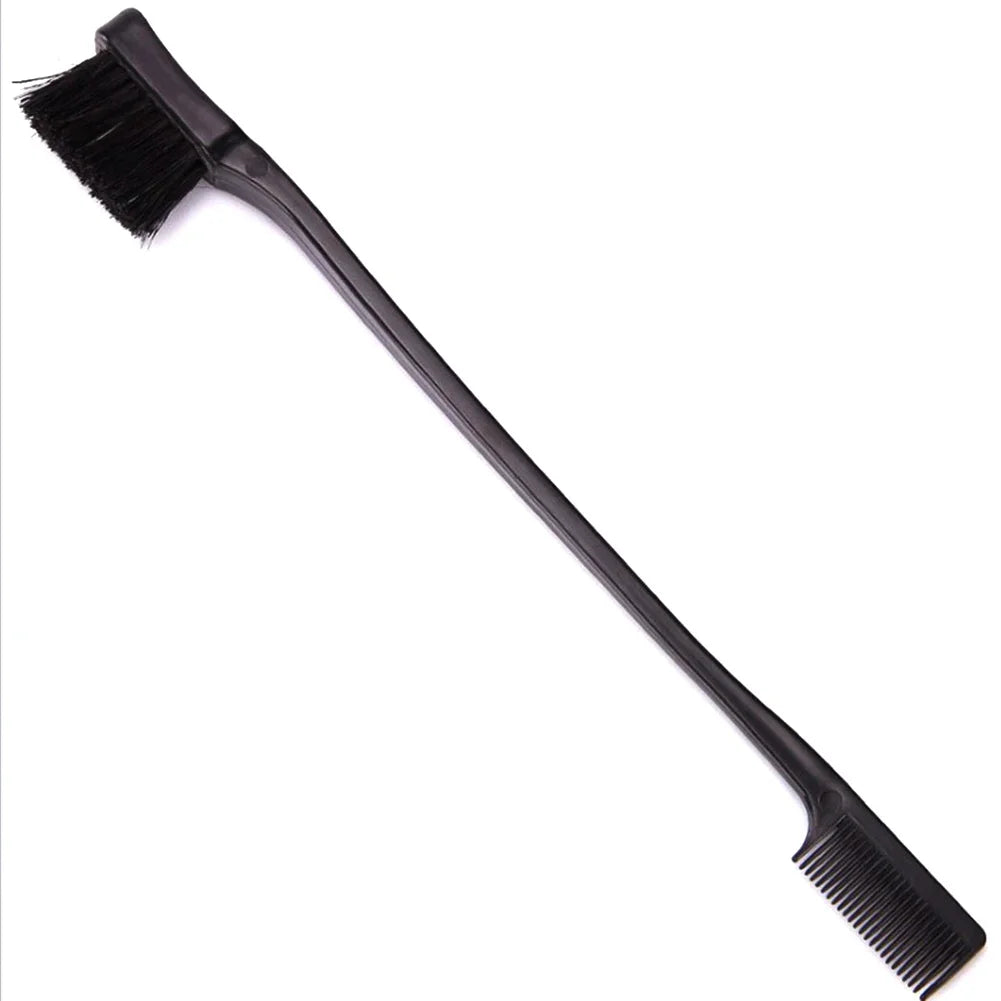 Three-headed Eyebrow Brush Shredded Hair Brush Comb Hair Dye Brushes Hair Care Hair Edge Control Hairdressing Gel Brush Styling